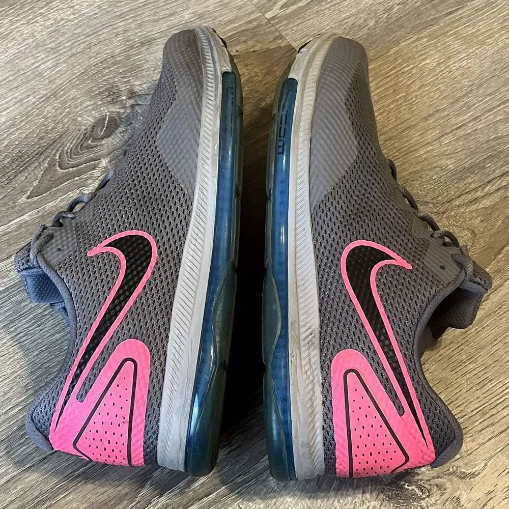 Nike Zoom All Out 2 Athletic Cross‎ Training Shoes Gray Pink Men 12 UK 11 EU 46